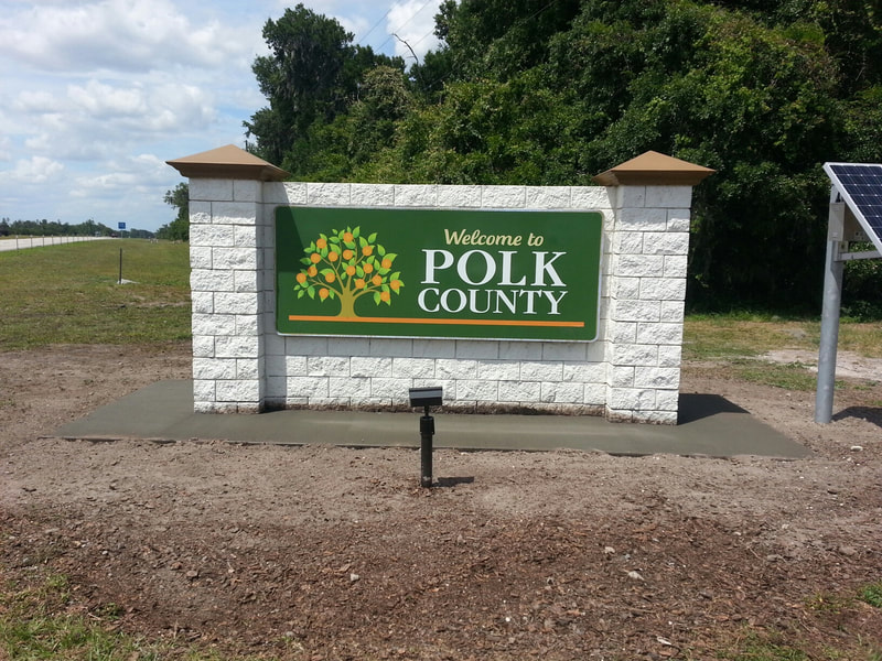 Welcome to Polk County Concrete Sign