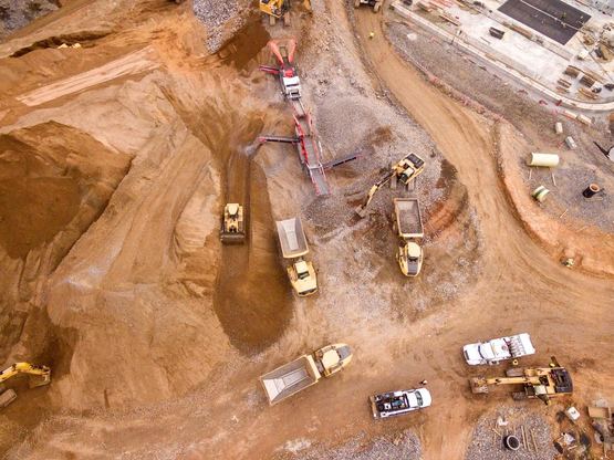 Aerial Photo of a Construction Site