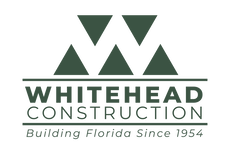 Whitehead Construction Green and White Logo
